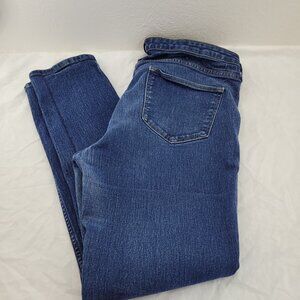 H&M Jeans Women's 33 Blue &Denim Ankle 4 Pockets